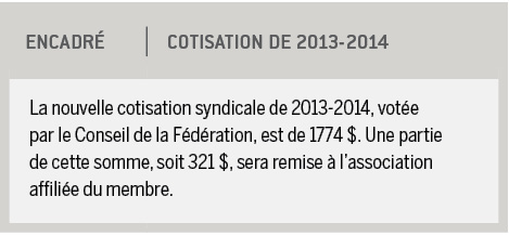Cotisation de 2013 - 2014
